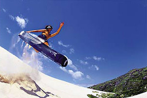 Sandboarding in Florianopolis