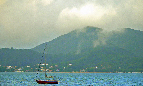 Uma vista do mar